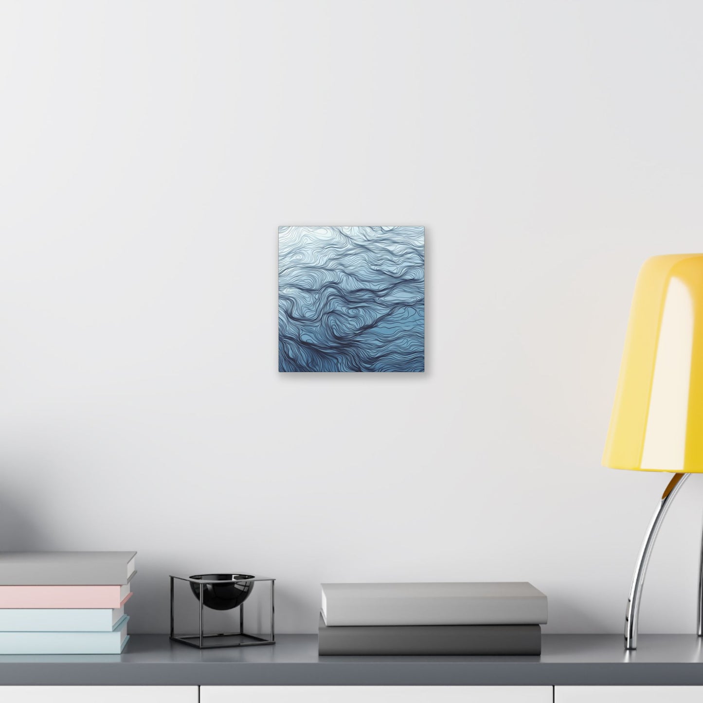 Mood Blue Abstract Blue Canvas Wall Art