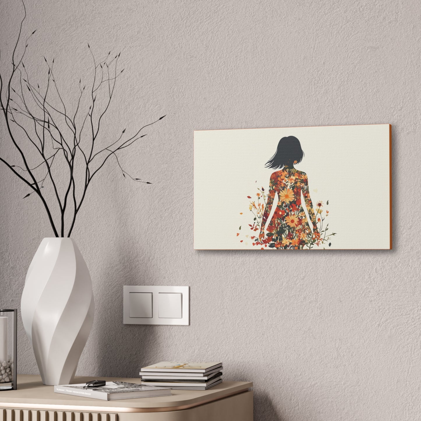 You Belong Among the Wildflowers  - Flower Girl - Print on Canvas