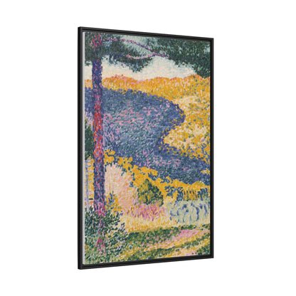 Valley with Fir Shade on the Mountain - Museum Collection - Framed Canvas Print