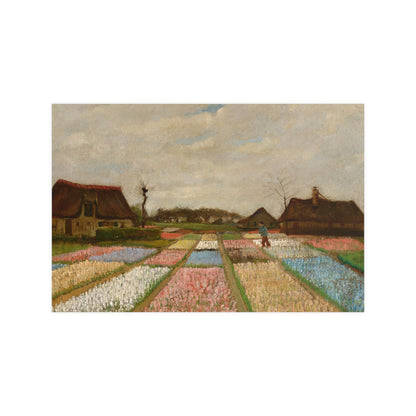 Flower Beds in Holland - Van Gogh Fine Art Poster