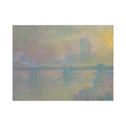 Charing Cross Bridge London - Monet Fine Art Poster