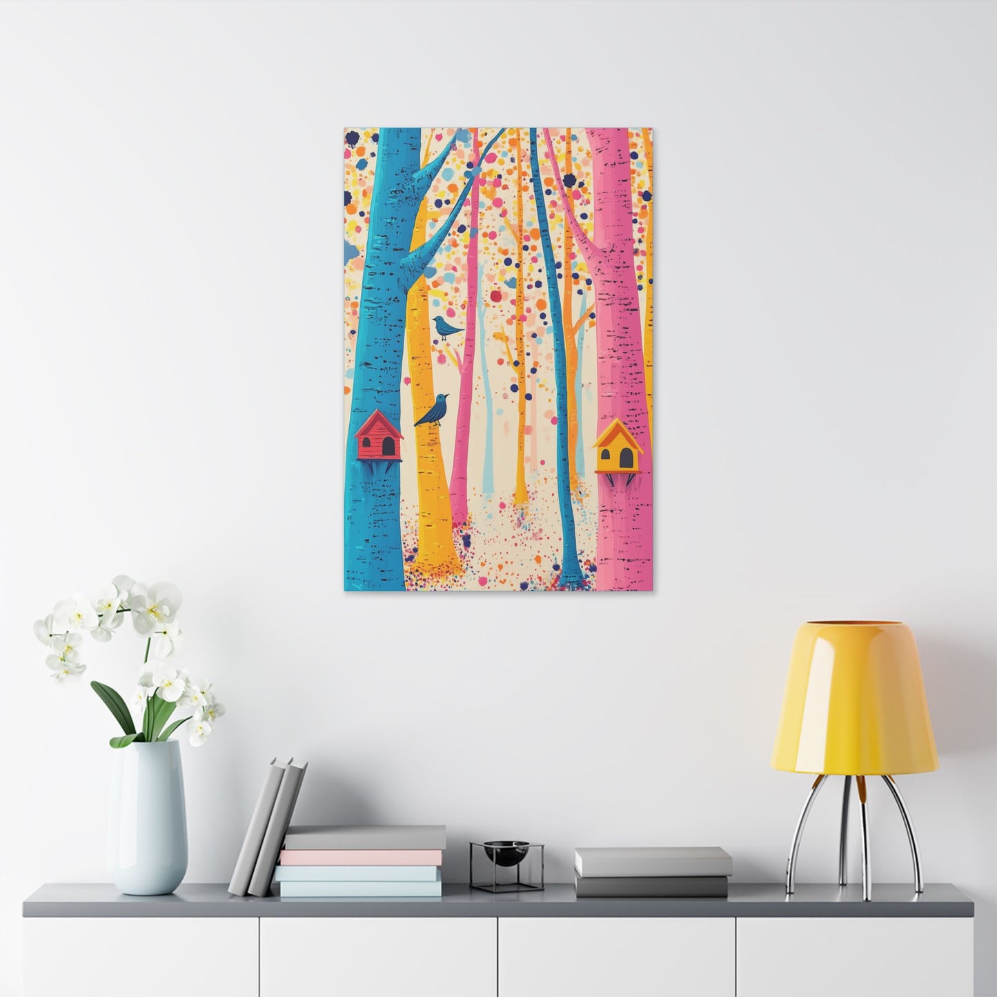 Here for the Birds - Delight in Nature Series - Fine Art Print on Canvas