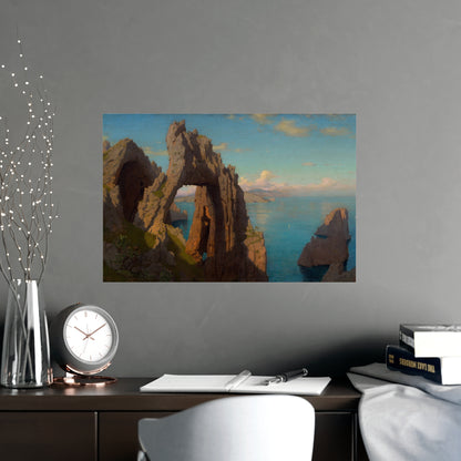 Natural Arch at Capri - Italian Coast Fine Art Poster