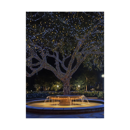 Winter Lights in the Park - Fine Art Print - Poster Print
