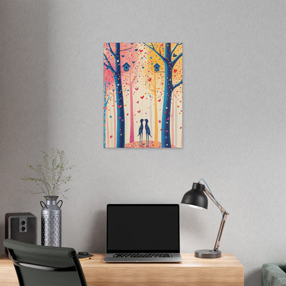 Little Love Birds - Delight in Nature Series - Fine Art Print on Canvas