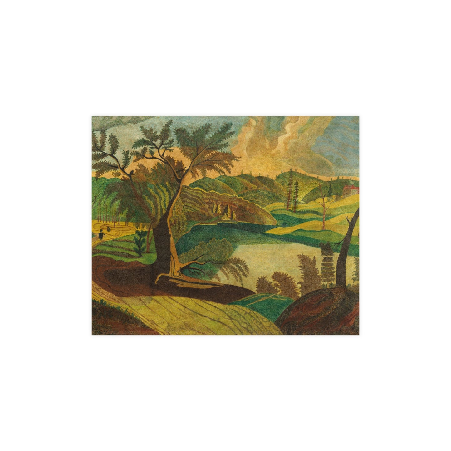 Stylized Landscape - Modern Abstract Fine Art Poster