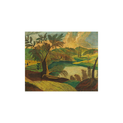 Stylized Landscape - Modern Abstract Fine Art Poster