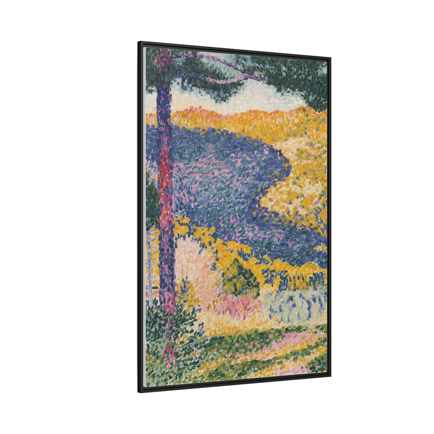 Valley with Fir Shade on the Mountain - Museum Collection - Framed Canvas Print