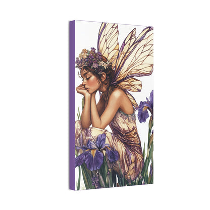 Iris You Were Here - Flowers & Fairies Collection - Fine Art Print on Canvas