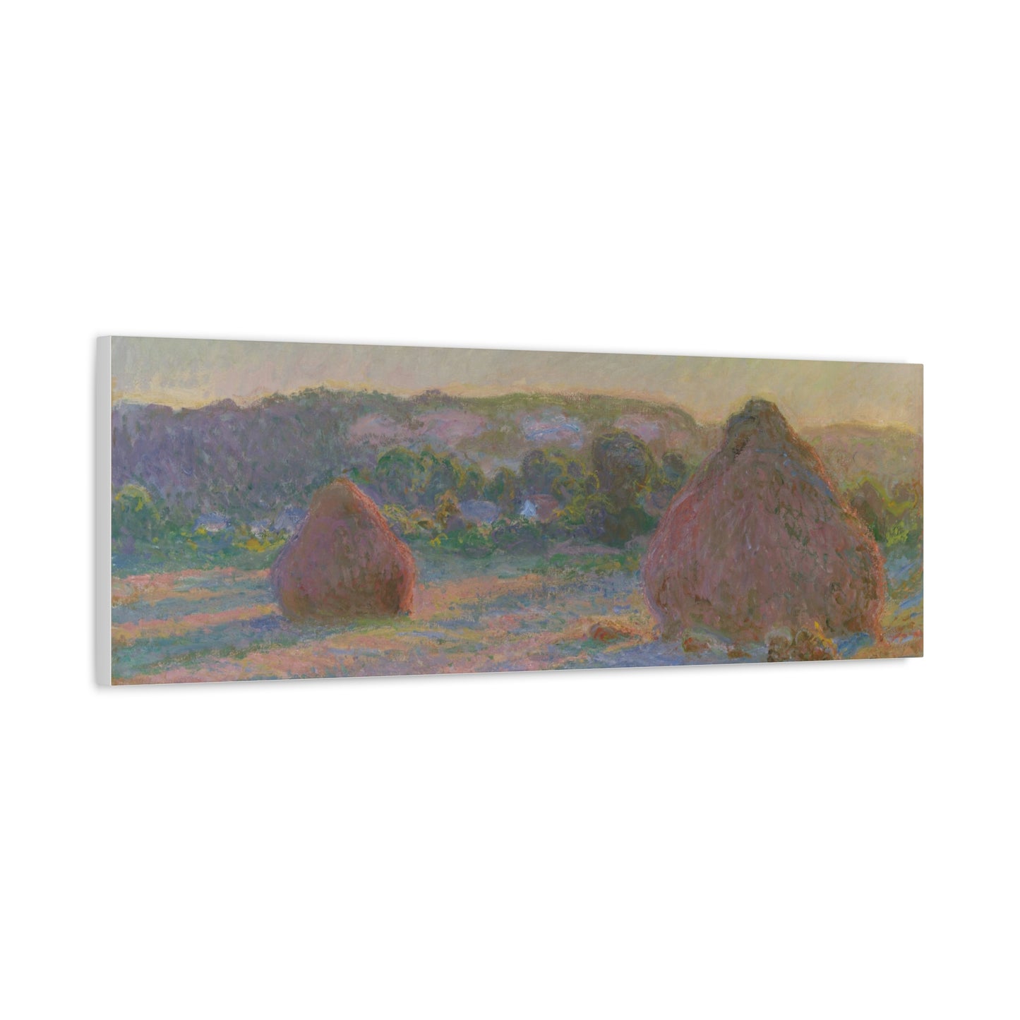 Claude Monet - Fields of Wheat Fine Art Canvas Print