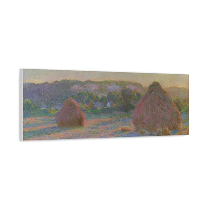 Claude Monet - Fields of Wheat Fine Art Canvas Print