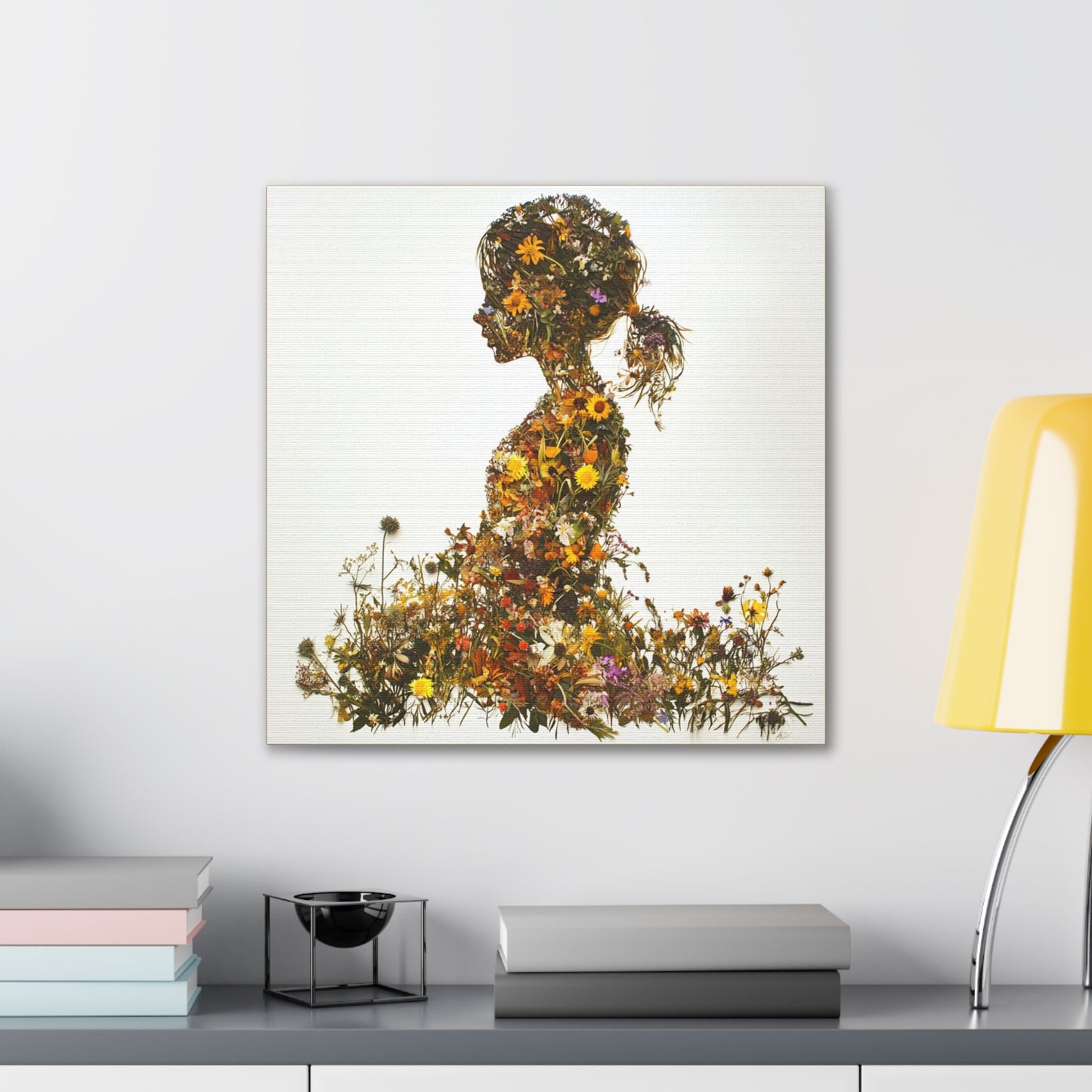 Summers Gone By - Wildflowers Fine Art Print on Canvas