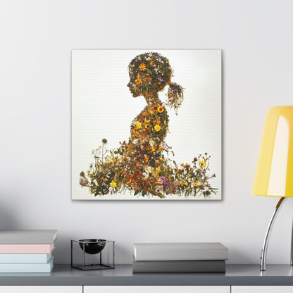 Summers Gone By - Wildflowers Fine Art Print on Canvas