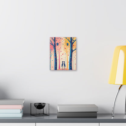 Little Love Birds - Delight in Nature Series - Fine Art Print on Canvas