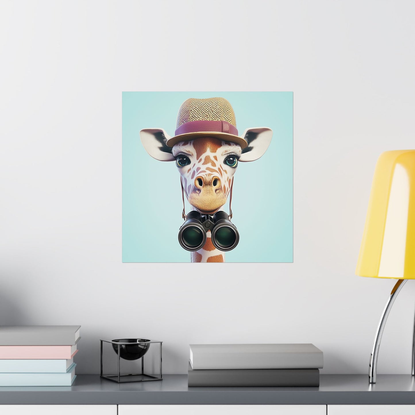 Adventure Awaits - His & Hers Giraffe Fine Art Prints (II) - Whimsical Animals - Wall Art -  Fine Art Prints - Home Décor
