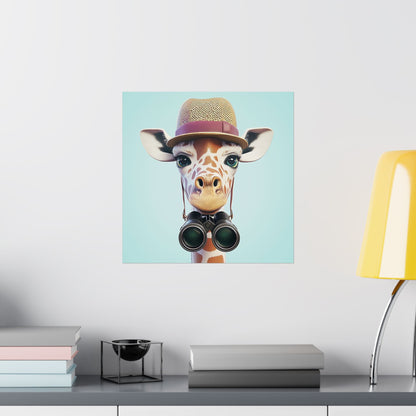 Adventure Awaits - His & Hers Giraffe Fine Art Prints (II) - Whimsical Animals - Wall Art -  Fine Art Prints - Home Décor