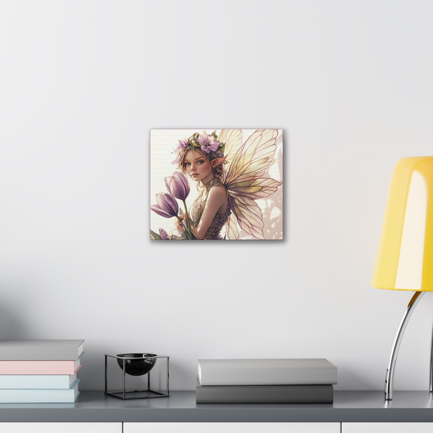 Tuesdays are for Tulips - Flowers & Fairies Collection - Fine Art Print on Canvas