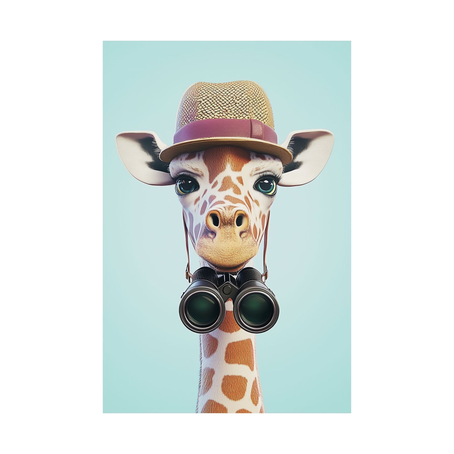 Adventure Awaits - His & Hers Giraffe Fine Art Prints (II) - Whimsical Animals - Wall Art -  Fine Art Prints - Home Décor