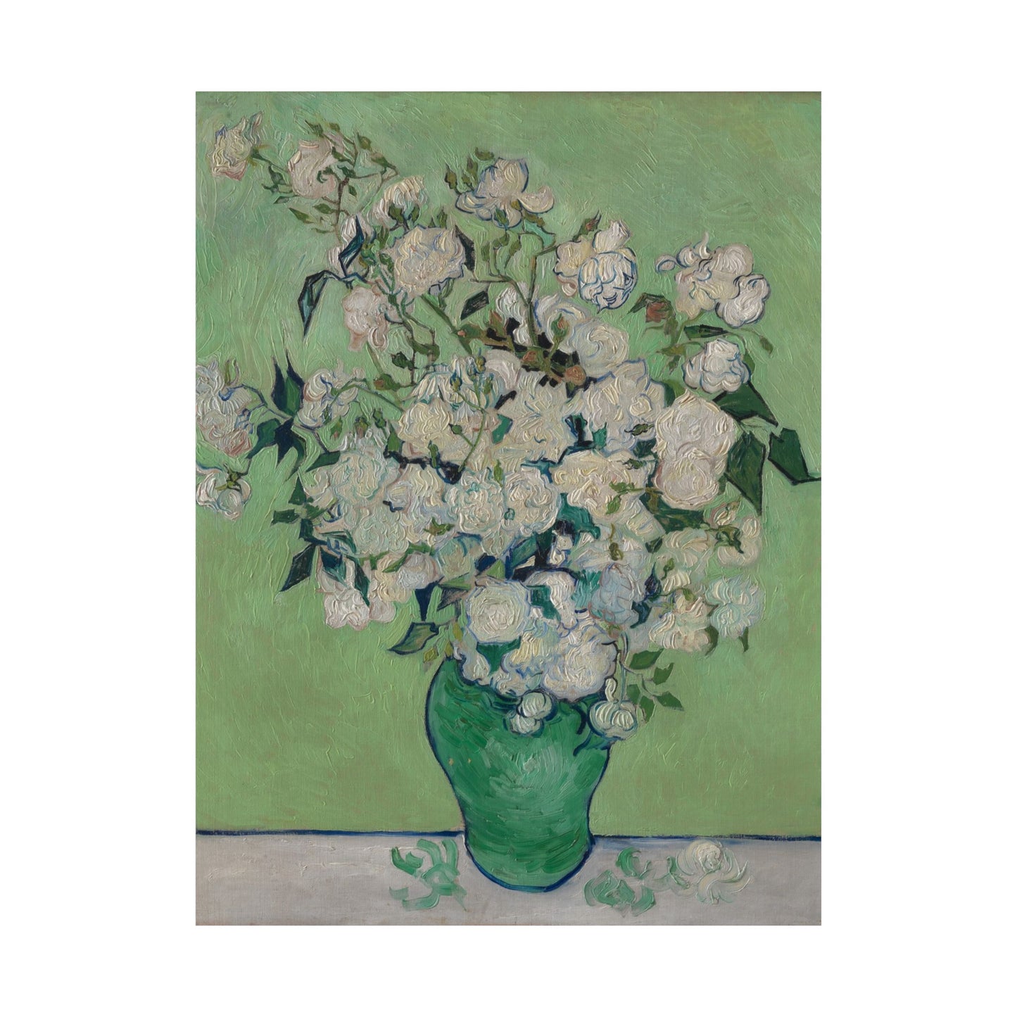 Van Gogh- Fine Art Prints - Reproduction - Flowers in a Vase - Floral Vertical Poster - Artistic Home Décor for Nature Lovers
