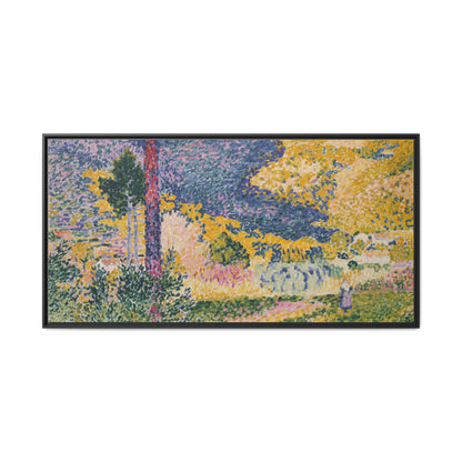 Valley with Fir Shade on the Mountain - Museum Collection - Framed Canvas Print