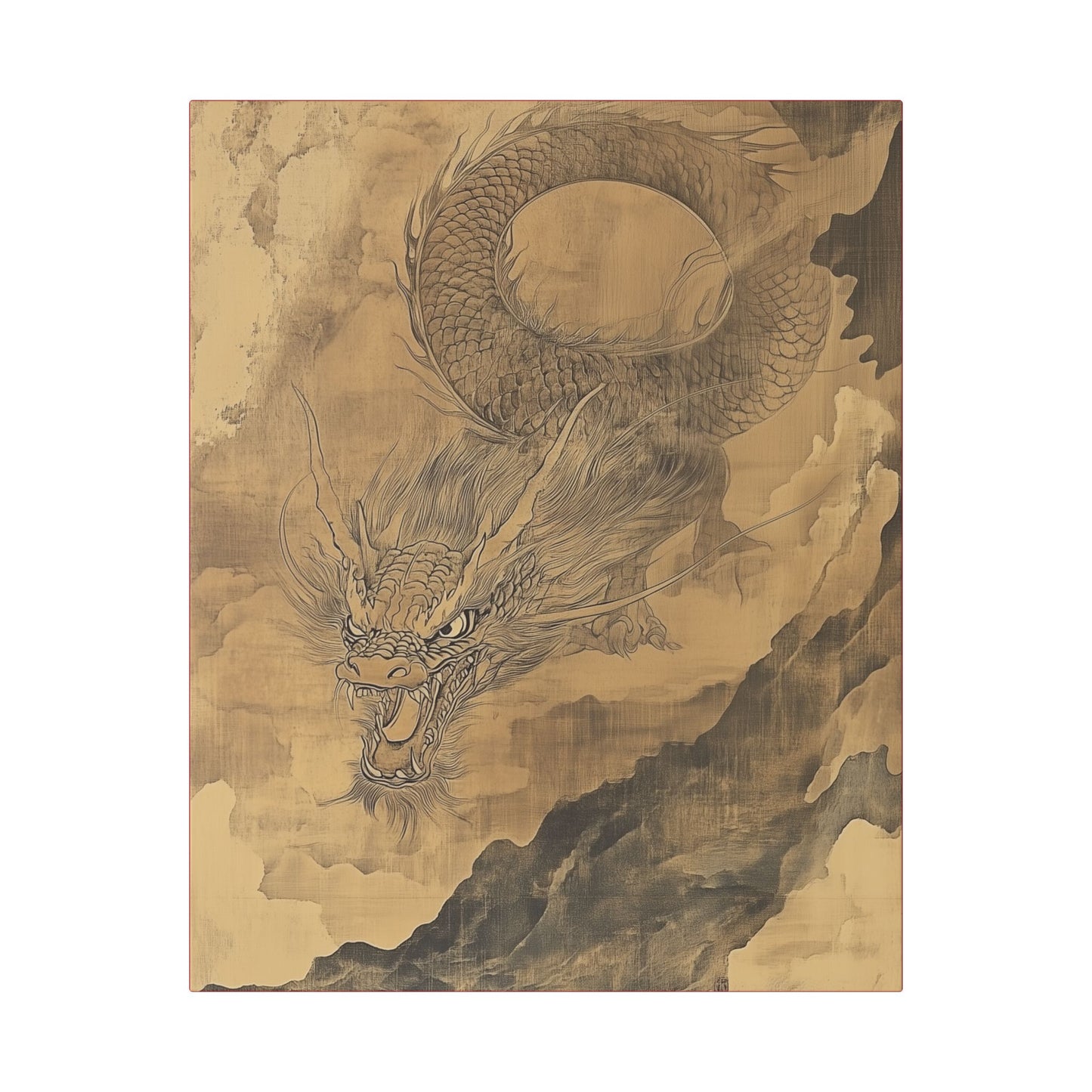 Smoke - Dragon Collection - Year of the Dragon -  Fine Art Print on Canvas