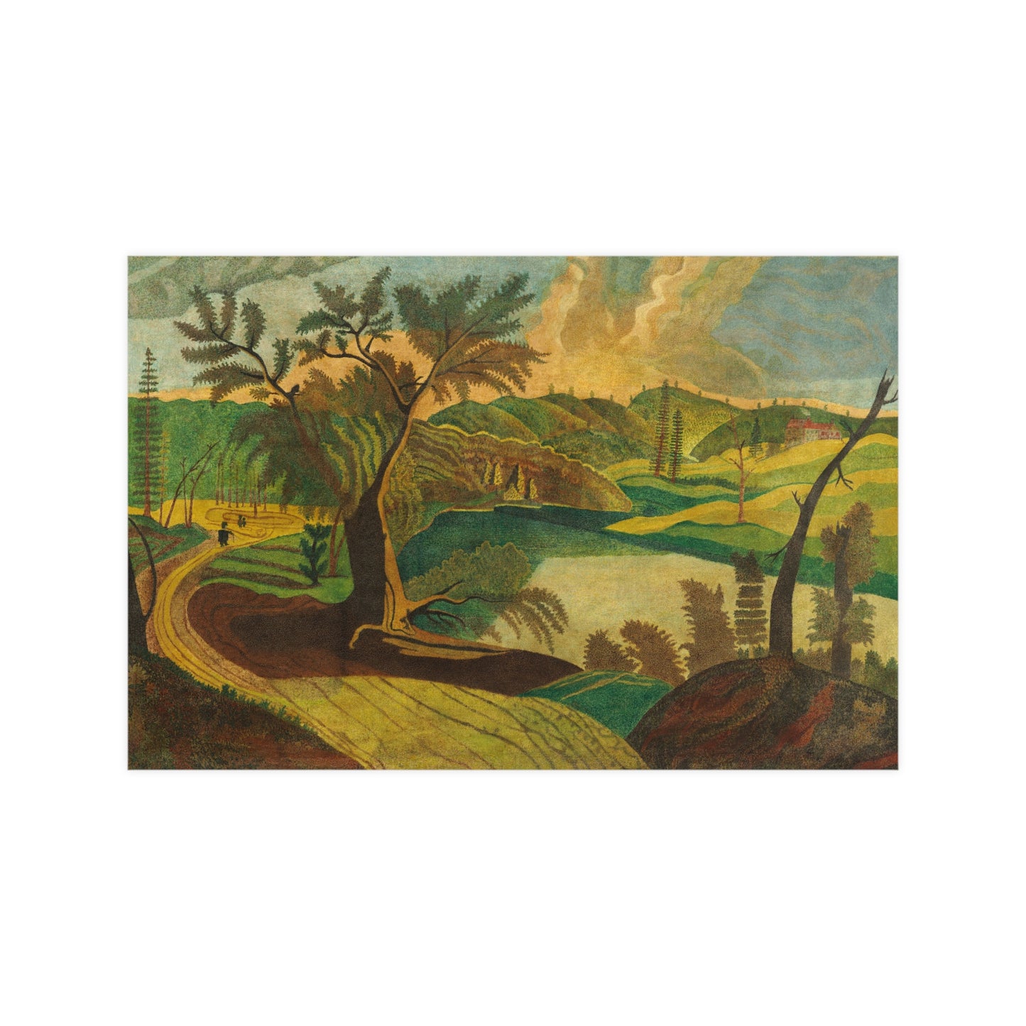 Stylized Landscape - Modern Abstract Fine Art Poster