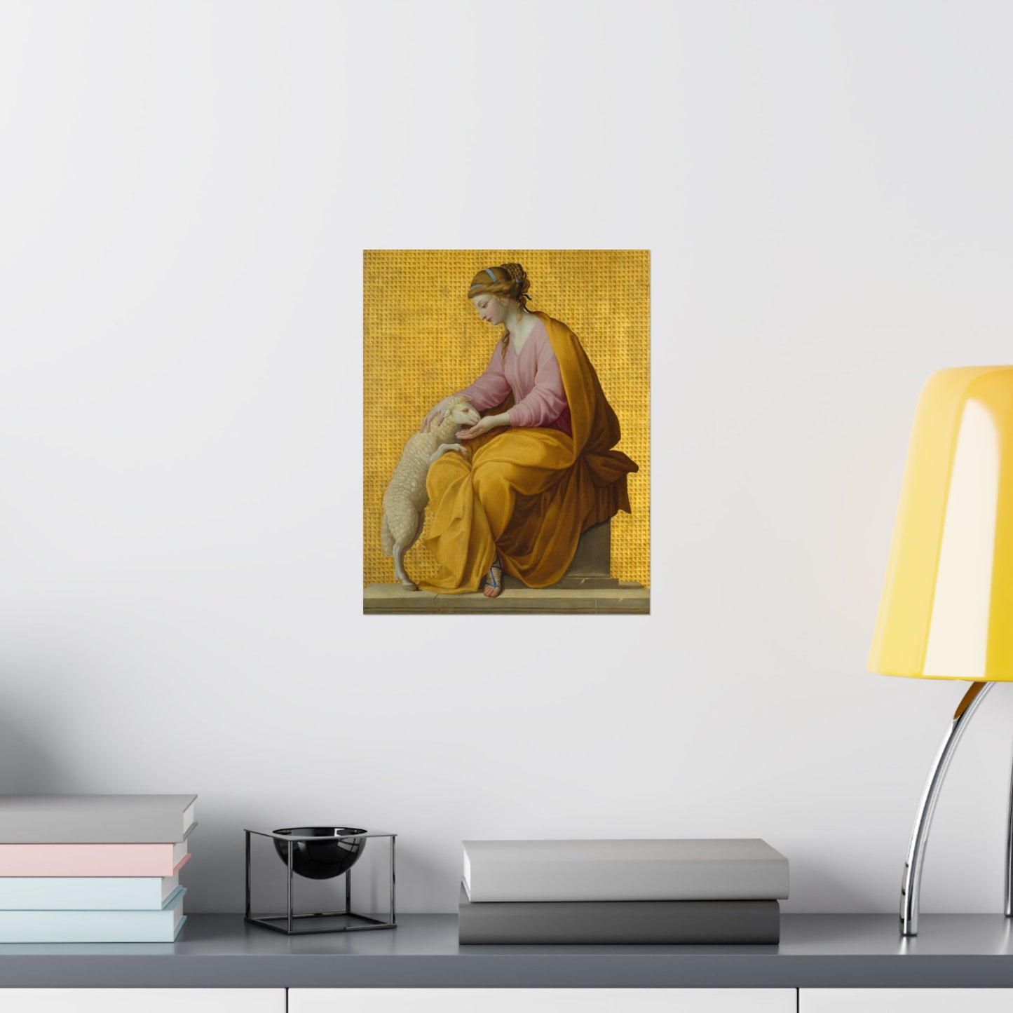 Virtues Art - Meekness - Fine Art Print - Elegant - Vertical Poster - Vintage Art Print