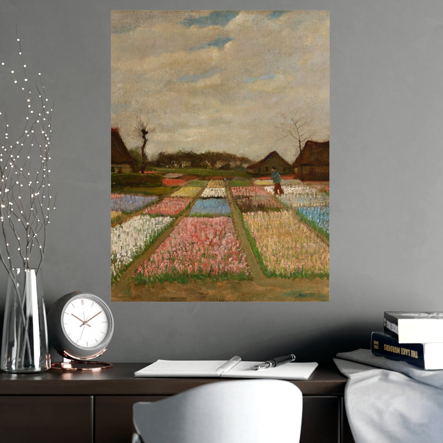Flower Beds in Holland - Van Gogh Fine Art Poster