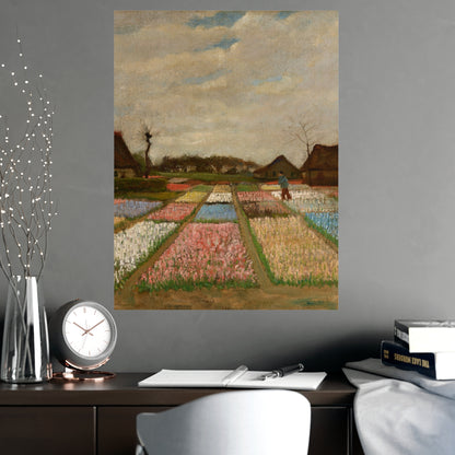 Flower Beds in Holland - Van Gogh Fine Art Poster