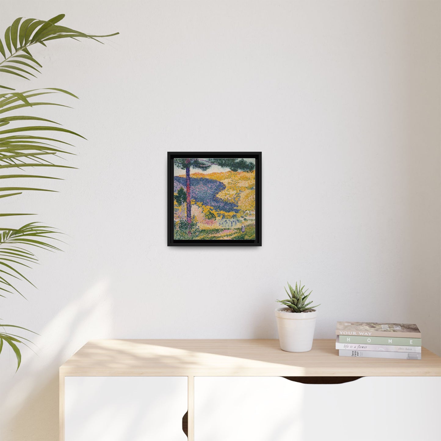Valley with Fir Shade on the Mountain - Museum Collection - Framed Canvas Print