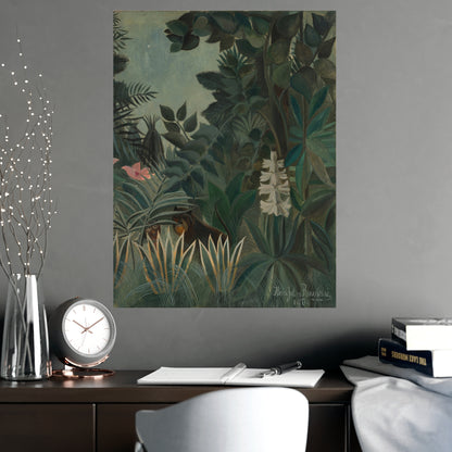The Equatorial Jungle - Rousseau Tropical Fine Art Poster