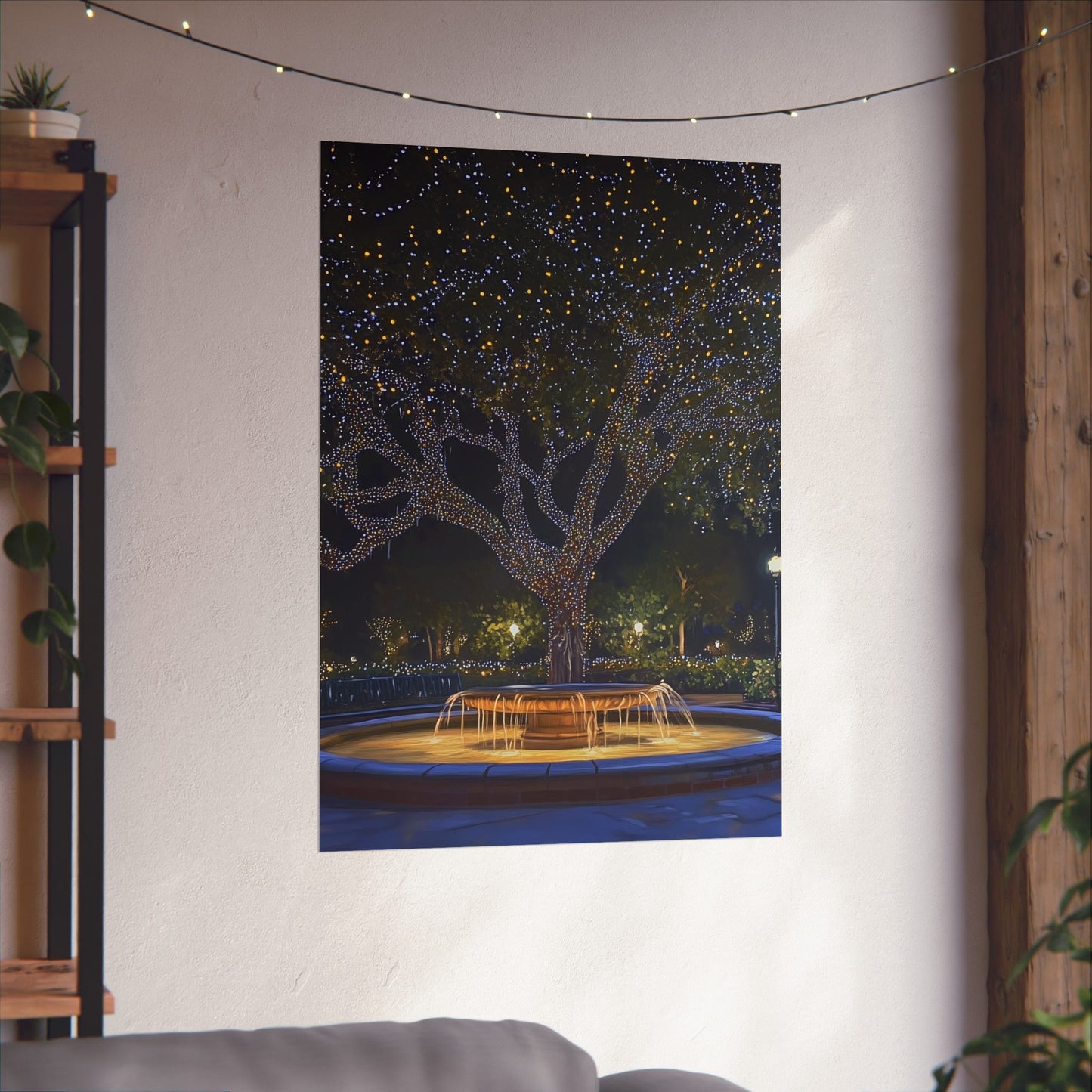 Winter Lights in the Park - Fine Art Print - Poster Print