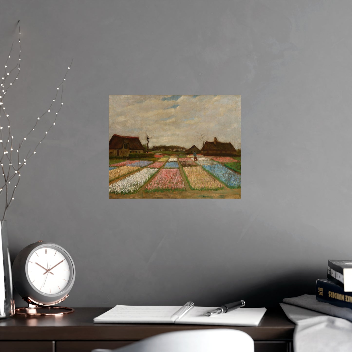 Flower Beds in Holland - Van Gogh Fine Art Poster