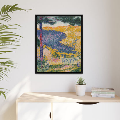 Valley with Fir Shade on the Mountain - Museum Collection - Framed Canvas Print