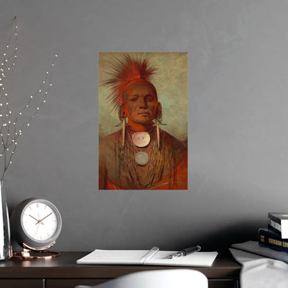 Iowa Medicine Man Portrait - George Catlin - Fine Art Poster
