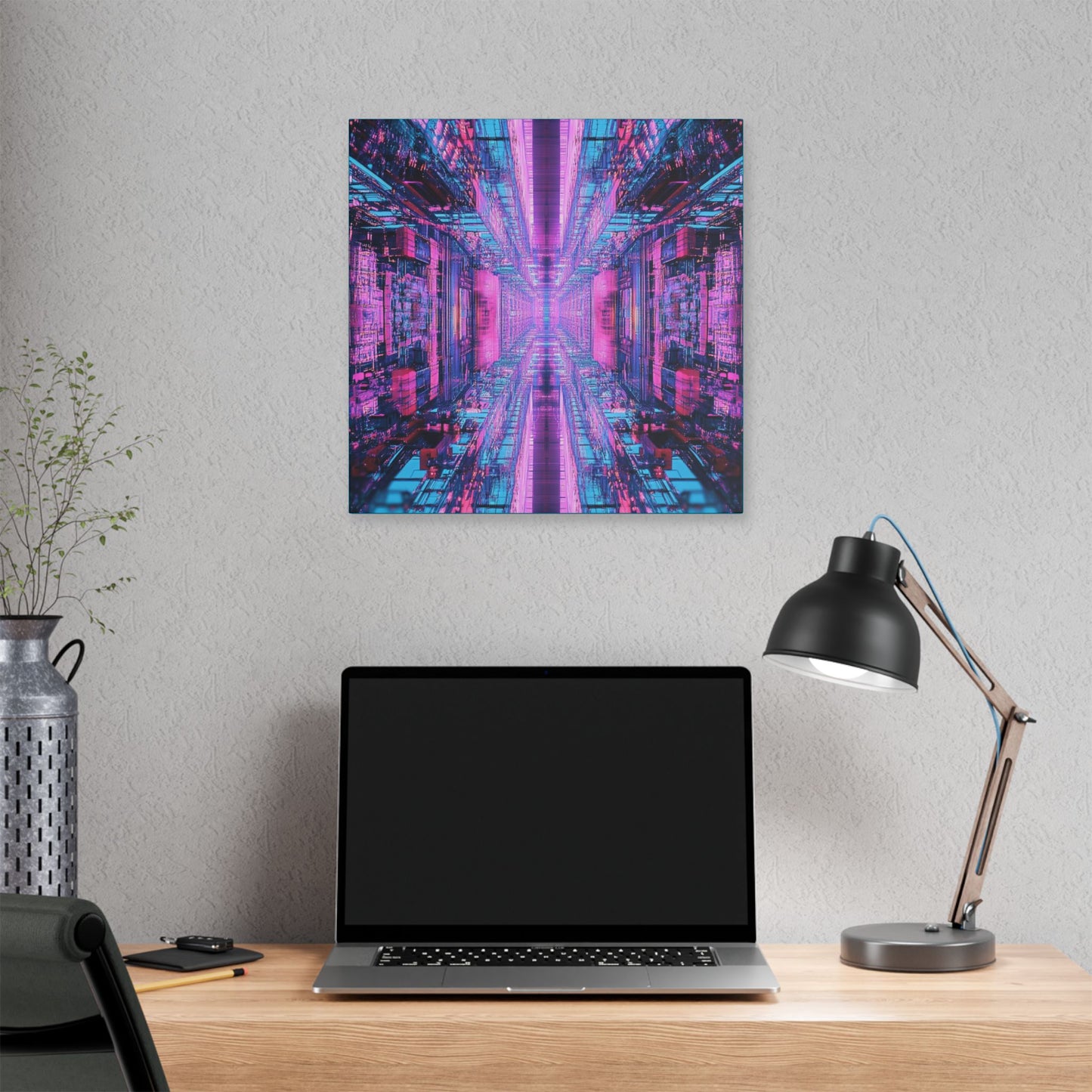 Quantum Glitch on Canvas