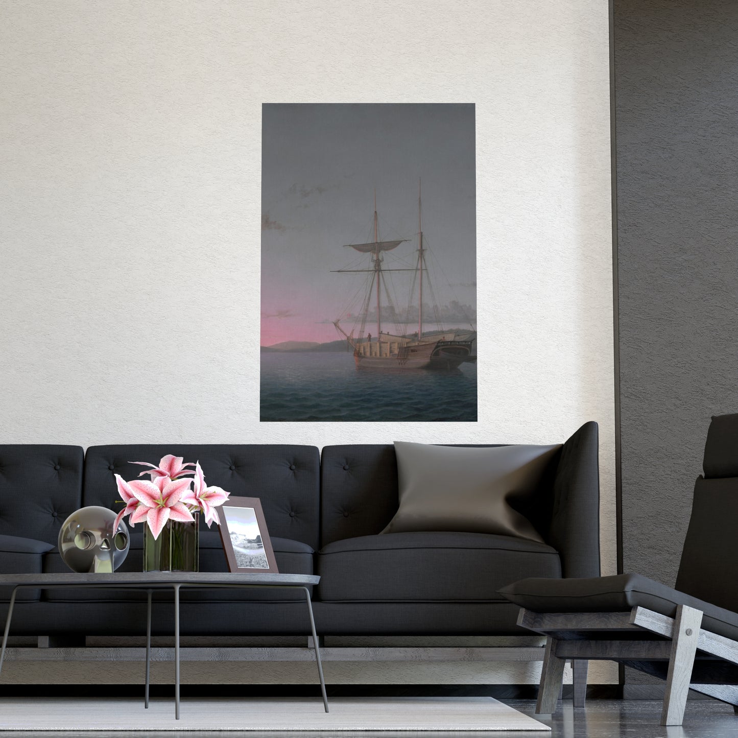 Lumber Schooners at Evening Penobscot Bay - Maritime Fine Art Poster