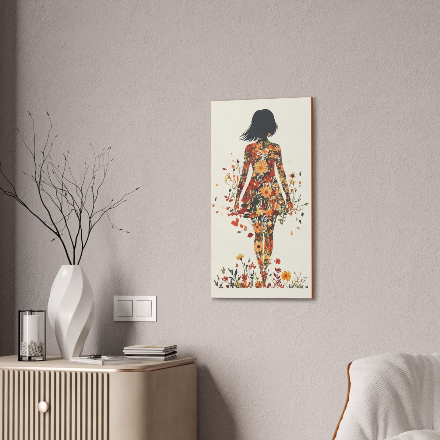 You Belong Among the Wildflowers  - Flower Girl - Print on Canvas