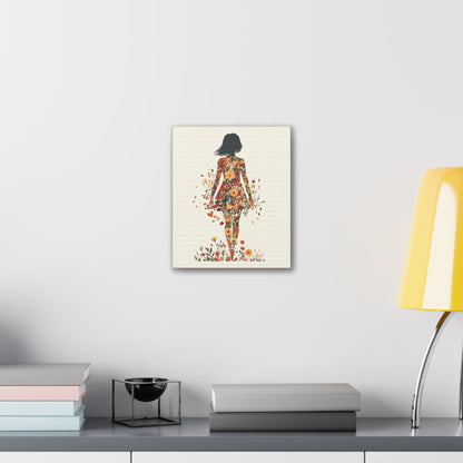 You Belong Among the Wildflowers  - Flower Girl - Print on Canvas