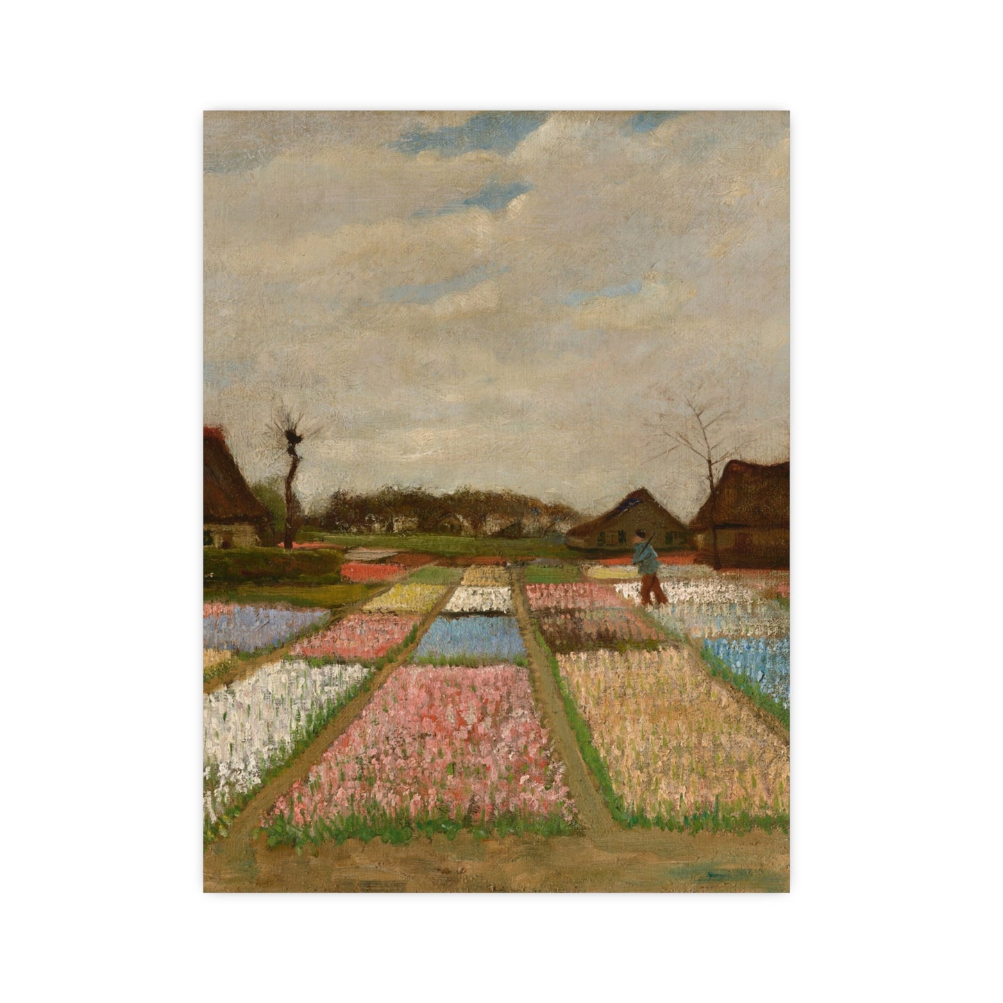 Flower Beds in Holland - Van Gogh Fine Art Poster