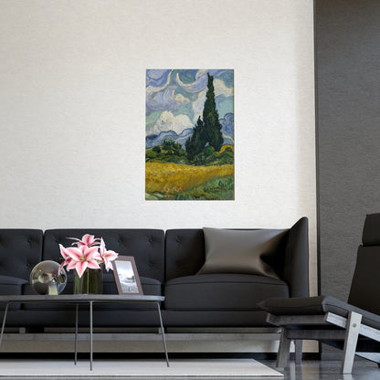 Van Gogh - Wheat Field with Cypresses - Museum Collection - Fine Art Poster