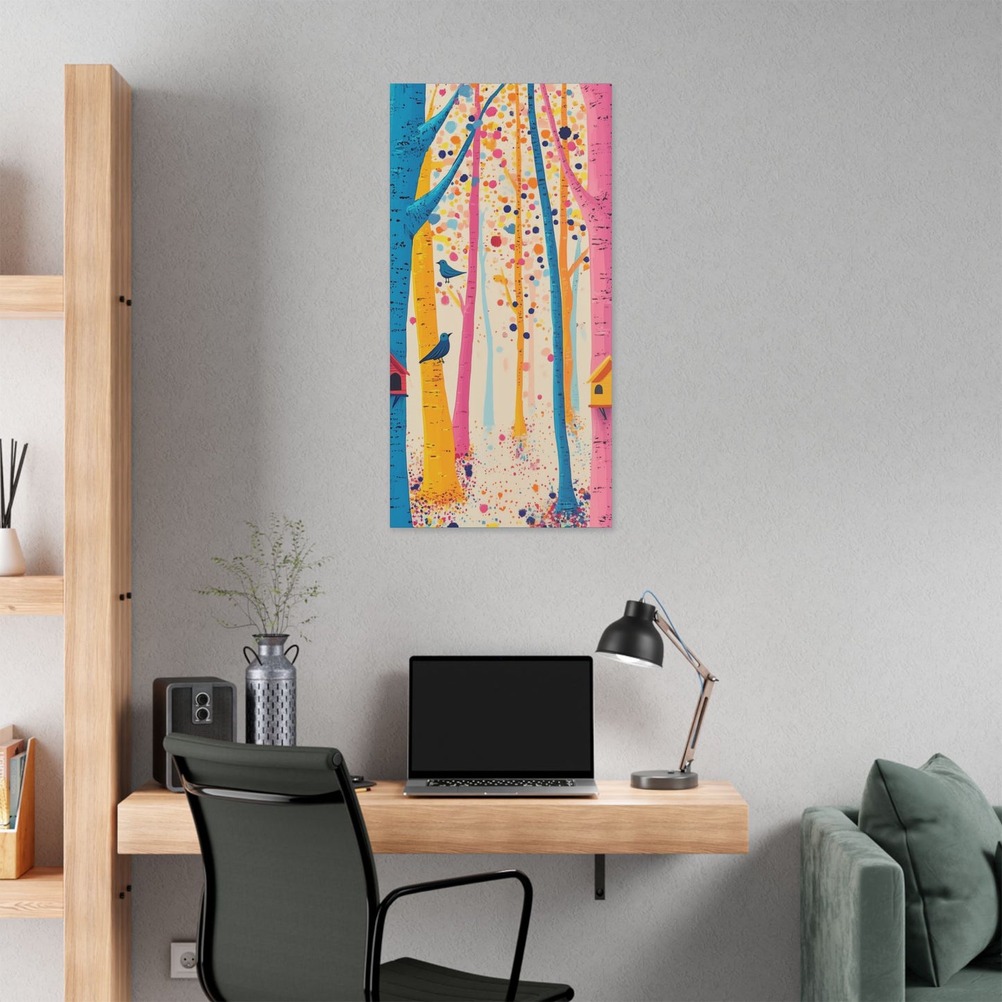 Here for the Birds - Delight in Nature Series - Fine Art Print on Canvas