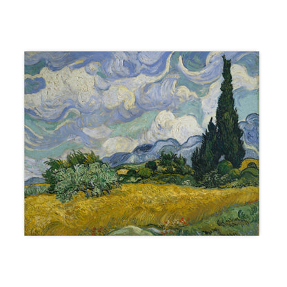 Van Gogh - Wheat Field with Cypresses - Museum Collection - Fine Art Poster