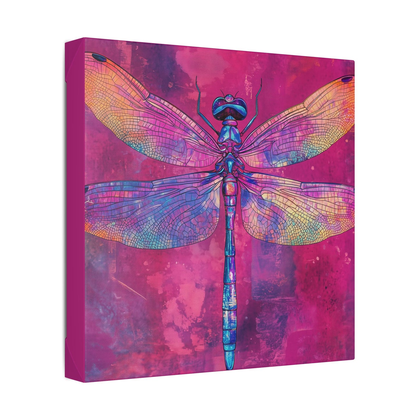 Vibrant Dragonfly - Secret Garden Series -  Fine Art Print on Canvas