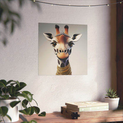 Adventure Awaits - His & Hers Giraffe Fine Art Prints (A) - Whimsical Animals - Home Décor - Wedding Gift