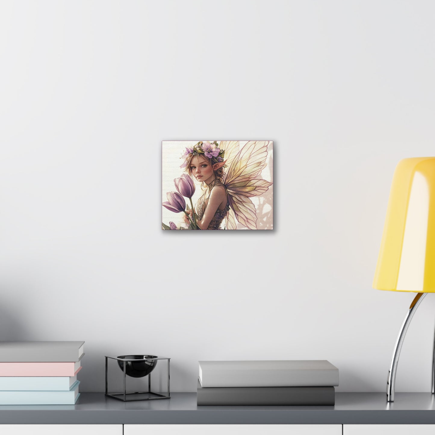 Tuesdays are for Tulips - Flowers & Fairies Collection - Fine Art Print on Canvas