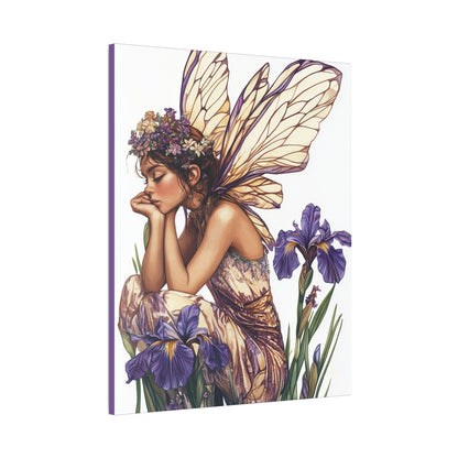 Iris You Were Here - Flowers & Fairies Collection - Fine Art Print on Canvas