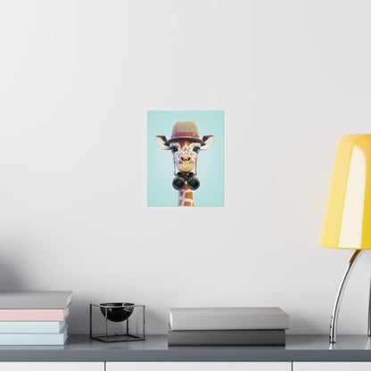 Adventure Awaits - His & Hers Giraffe Fine Art Prints (II) - Whimsical Animals - Wall Art -  Fine Art Prints - Home Décor