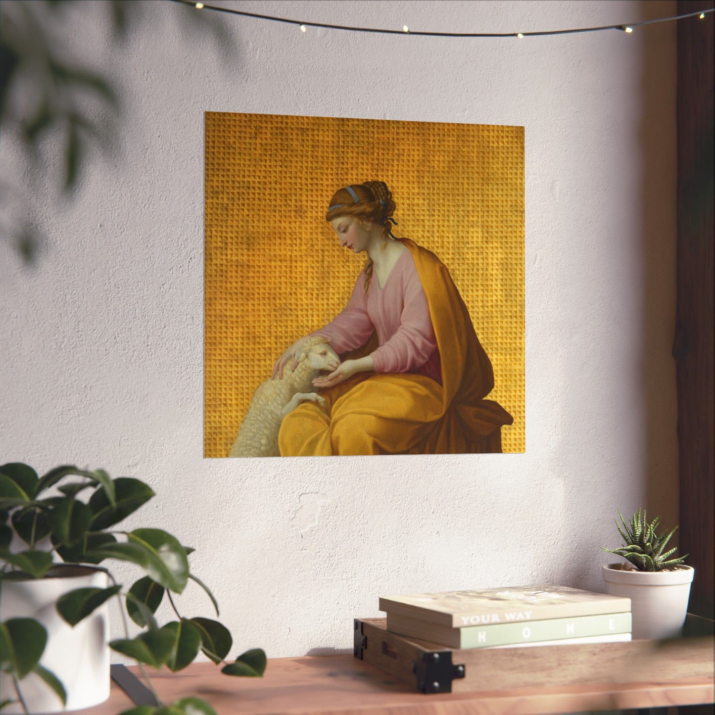 Virtues Art - Meekness - Fine Art Print - Elegant - Vertical Poster - Vintage Art Print