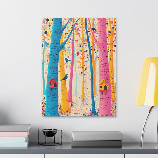 Here for the Birds - Delight in Nature Series - Fine Art Print on Canvas